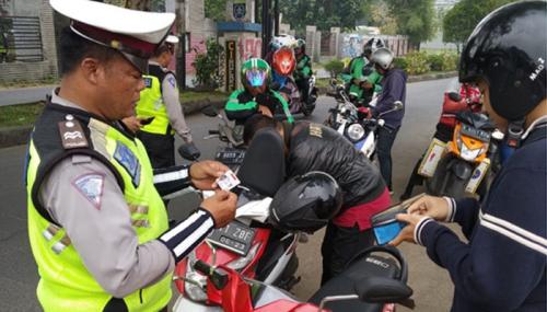 Ratusan Pengendara Terjaring Operasi Patuh Jaya di Depok